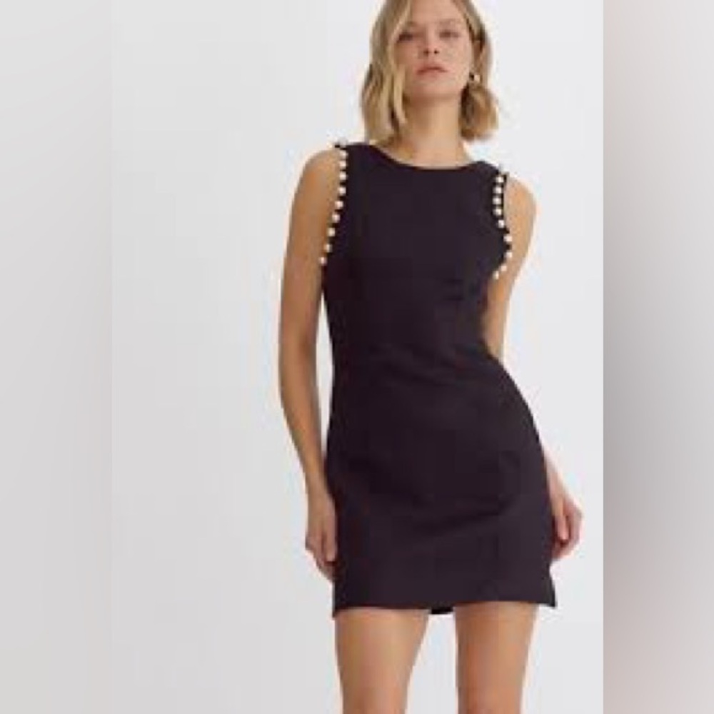 Entro LBD with Pearl Accents, Size L, NWT